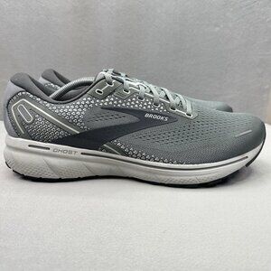 Mens Size 13 (D) Brooks Ghost 14 Shoes Gray Oyster Athletic Running Sneakers